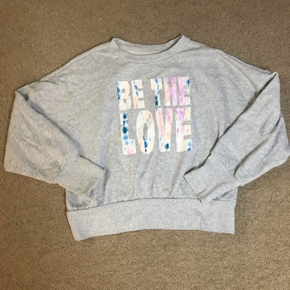 Old Navy Be The Love Cropped Sweatshirt